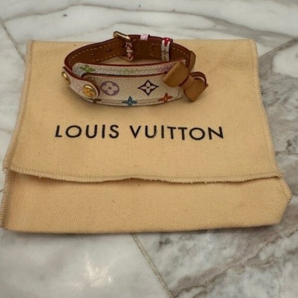 AUTHENTIC Louis Vuitton x Murakami Leather Monogram ID Bracelet - Picture 2 of 4